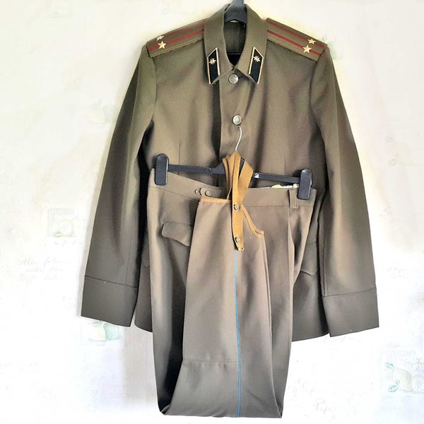 Soviet Uniform New costume Tunic Pants to Boots Colonel Signal Troops Officer USSR Jacket,Military Ukraine Uniform,Officer signalman,Epaulet
