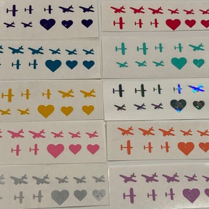 Nail decals - high wing planes