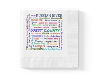 White coined napkins - West County