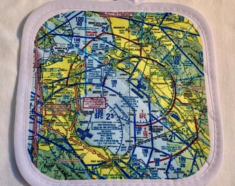 VFR Chart Pot Holder