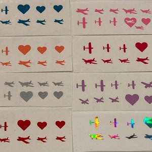 Nail decals - low wing planes