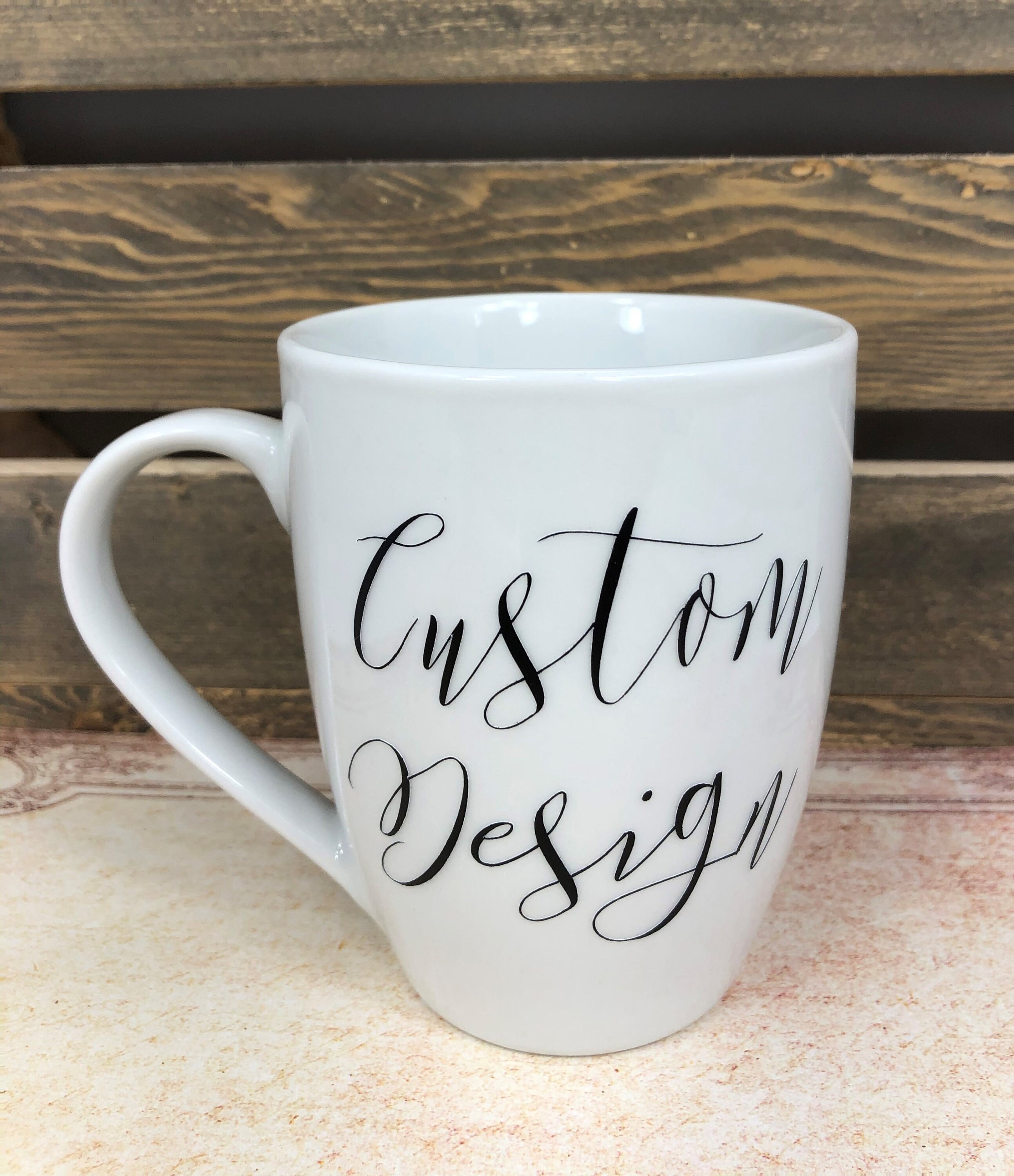 Taza de café personalizada taza de vinilo ASL crear su Etsy