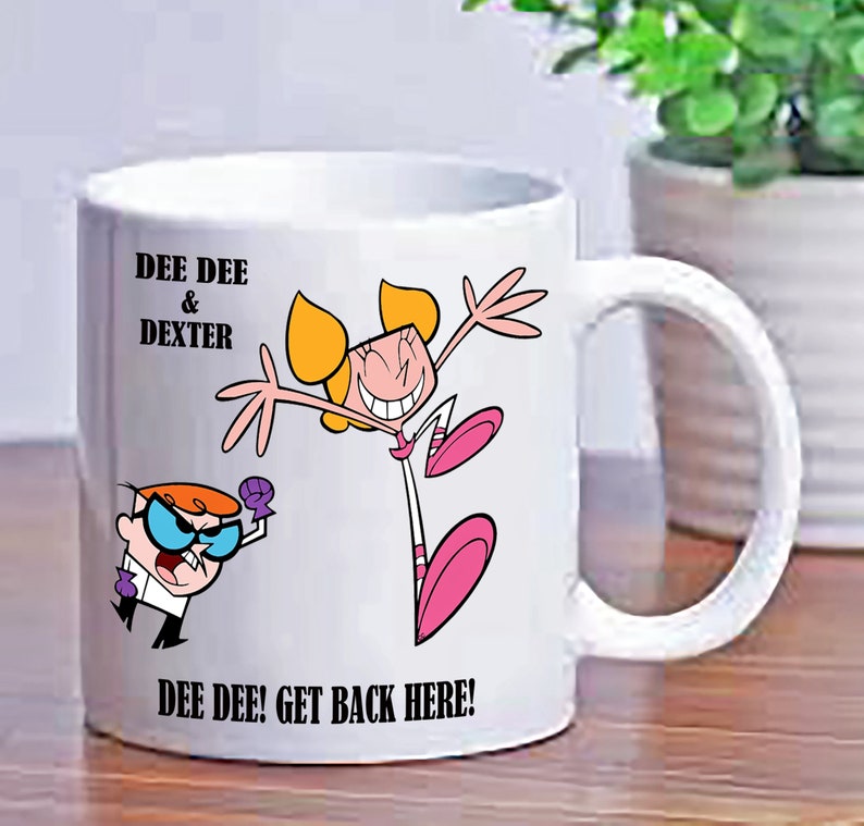 11 Personalize DEE DEE Dexter TV Show Cartoon Ceramic Child Valentine's Day Gift Cup Mug image 1