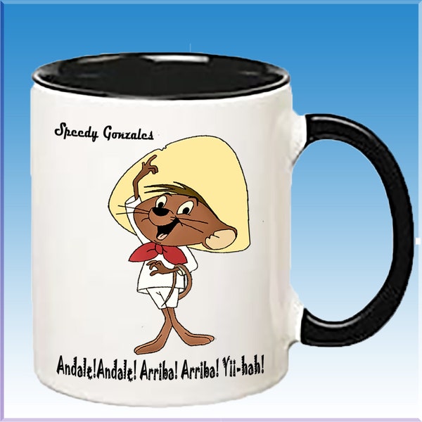 Custom Personalized Mouse Speedy Gonzales Arriba TV Show Child Coffee Cup Mug