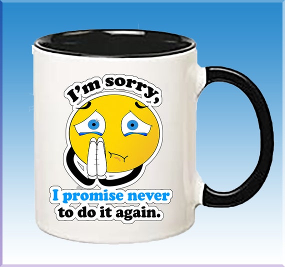 Yellow Emoji Praying Coffee Cup Mug Custom 2 Side Etsy