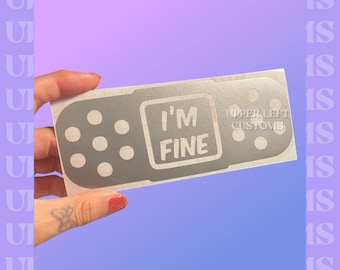 Official Lady Owned Toyotas Decal - Bandaid (Yota Heart // I’m Fine)