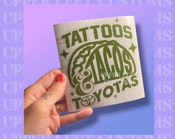Official Lady Owned Toyotas Decal - Tattoos Tacos & Toyotas