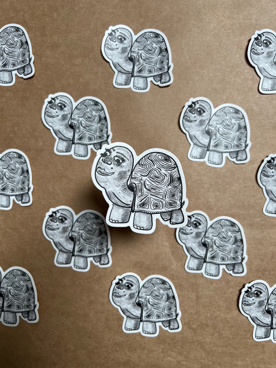 Awkward Turtle Vinyl Sticker | Weatherproof Vinyl Sticker | Water ...