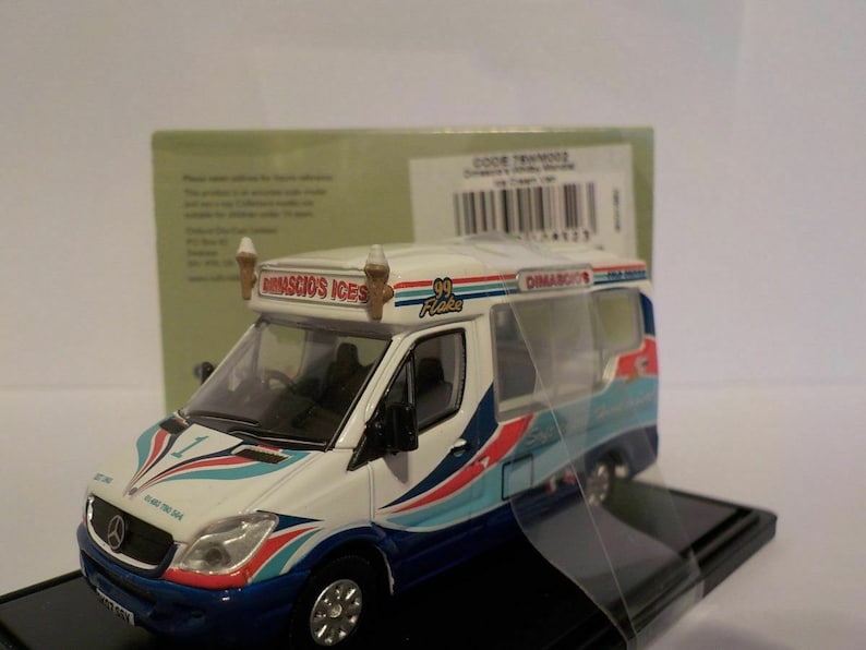GREAT GIFTS. whitby ice cream van KEYRINGS 1:76 DIECAST MODEL CARS 