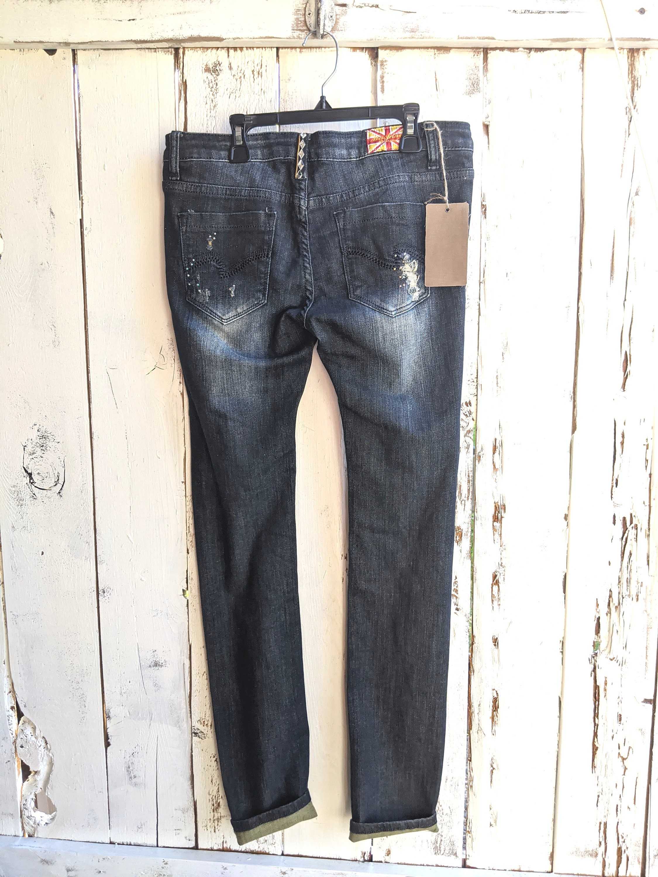 Ripped Skinny Jeans 32 Waist Machine 