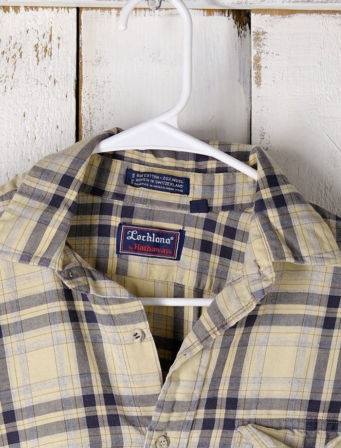 yellow brown flannel