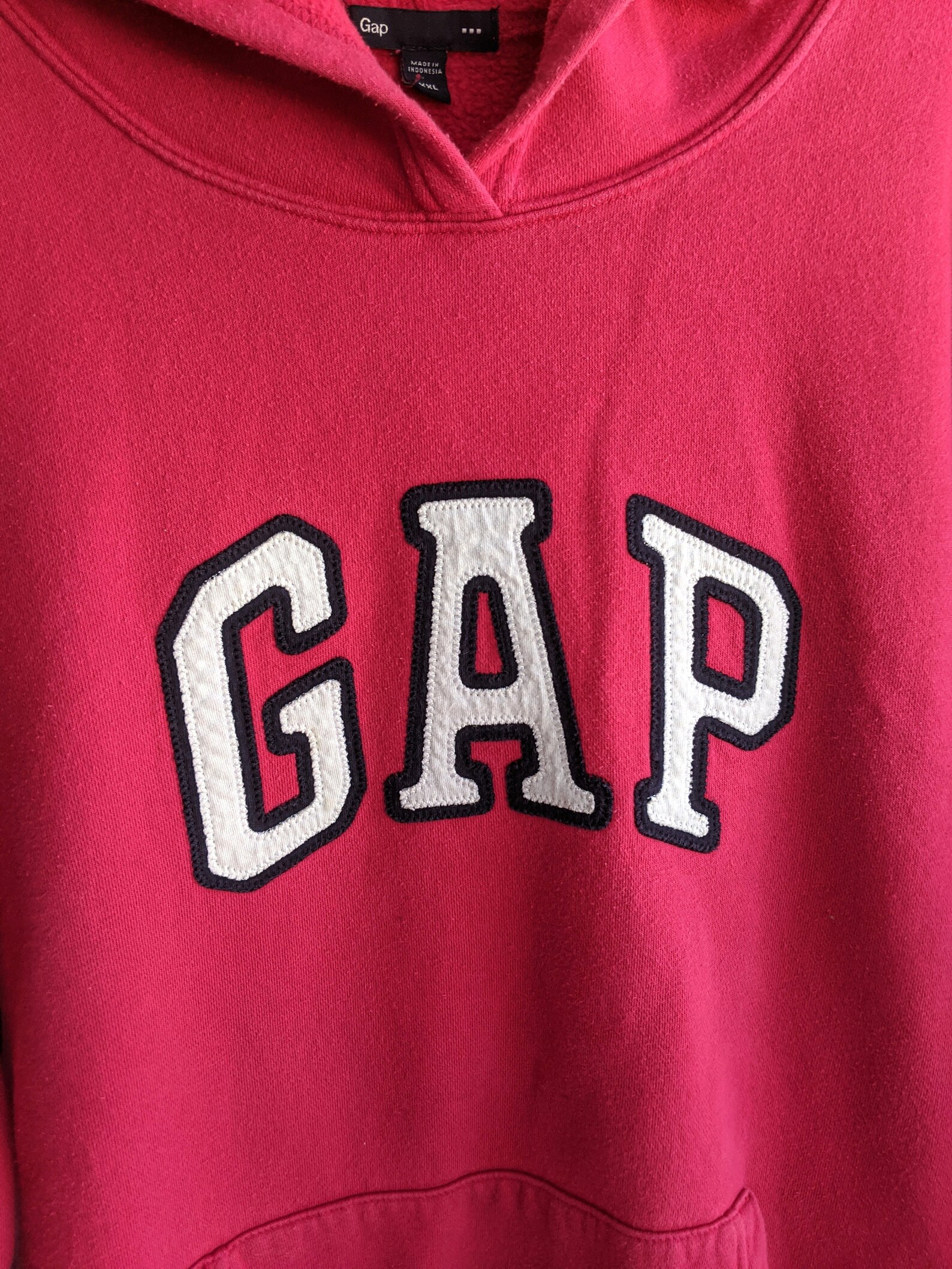 Vintage 90s Gap Hoodie Hot Pink Gap big logo hoodie Retour Etsy