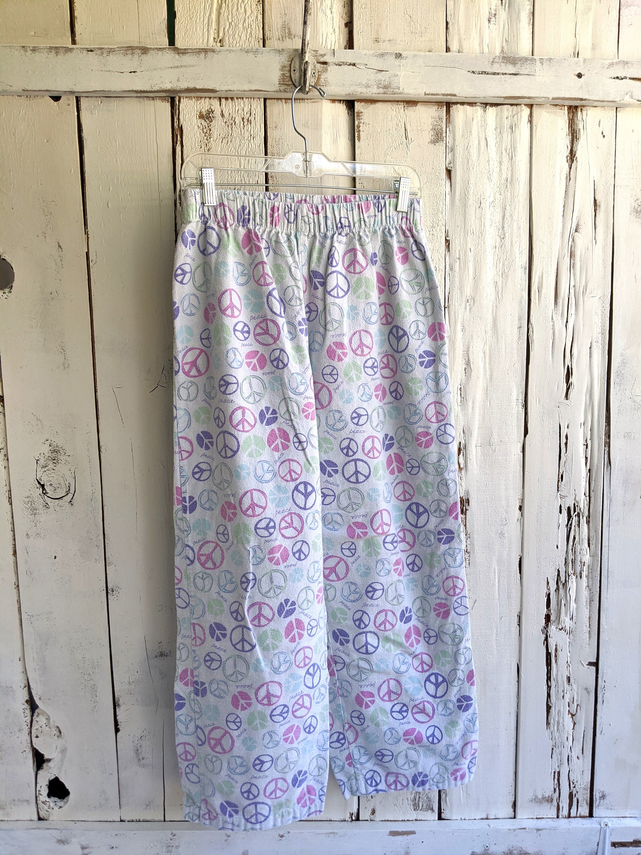 Peace Sign Women's Pajama Pants Toast and Jammies Brand | Etsy