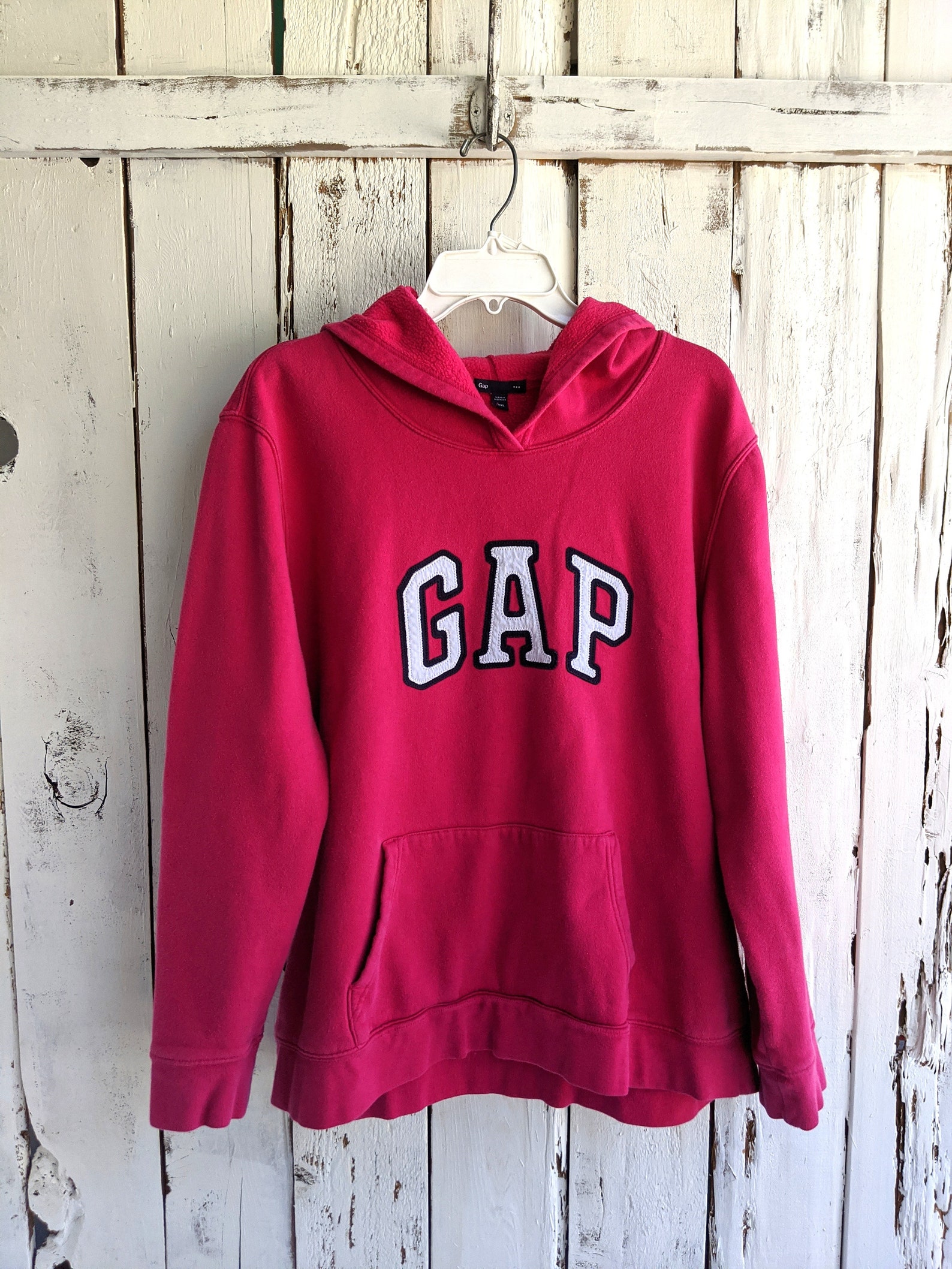 Vintage 90s Gap Hoodie Hot Pink Gap big logo hoodie Back to Etsy