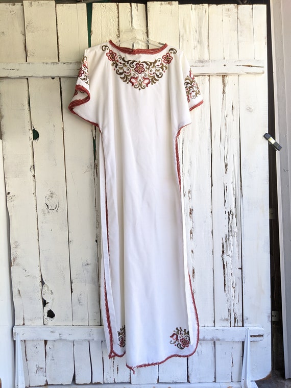 Kimono Caftan, Vintage 80s Kaftan Dress, Hungarian