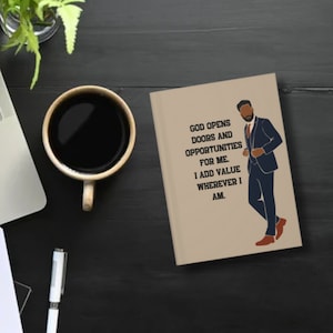 Black man gifts African American Journal Gifts for Black Men Black Owned Shops Melanin Custom Gifts for Him Gift for Son Gift for Writers