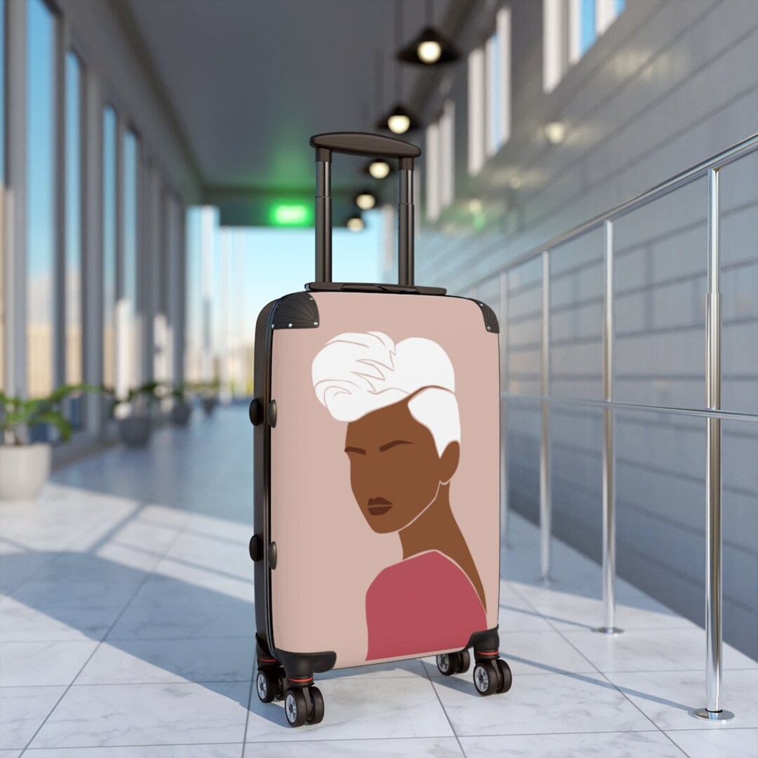 Black Girl Luggage Black Girl Magic Cabin Suitcase Black Etsy