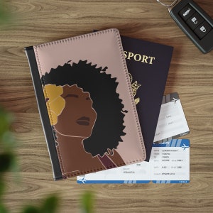 Black Girl Magic Passport Cover, Black Girl Travel Accessory, Passport holder, African American Woman, Gifts for her, Personalized gift