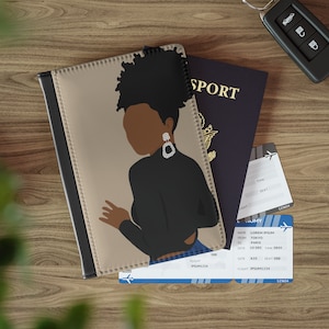 Black Girl Magic Passport Cover Black Girl Travel Accessory Passport holder Black Woman Gift for Goddaughter Latina Afro Centric Gifts