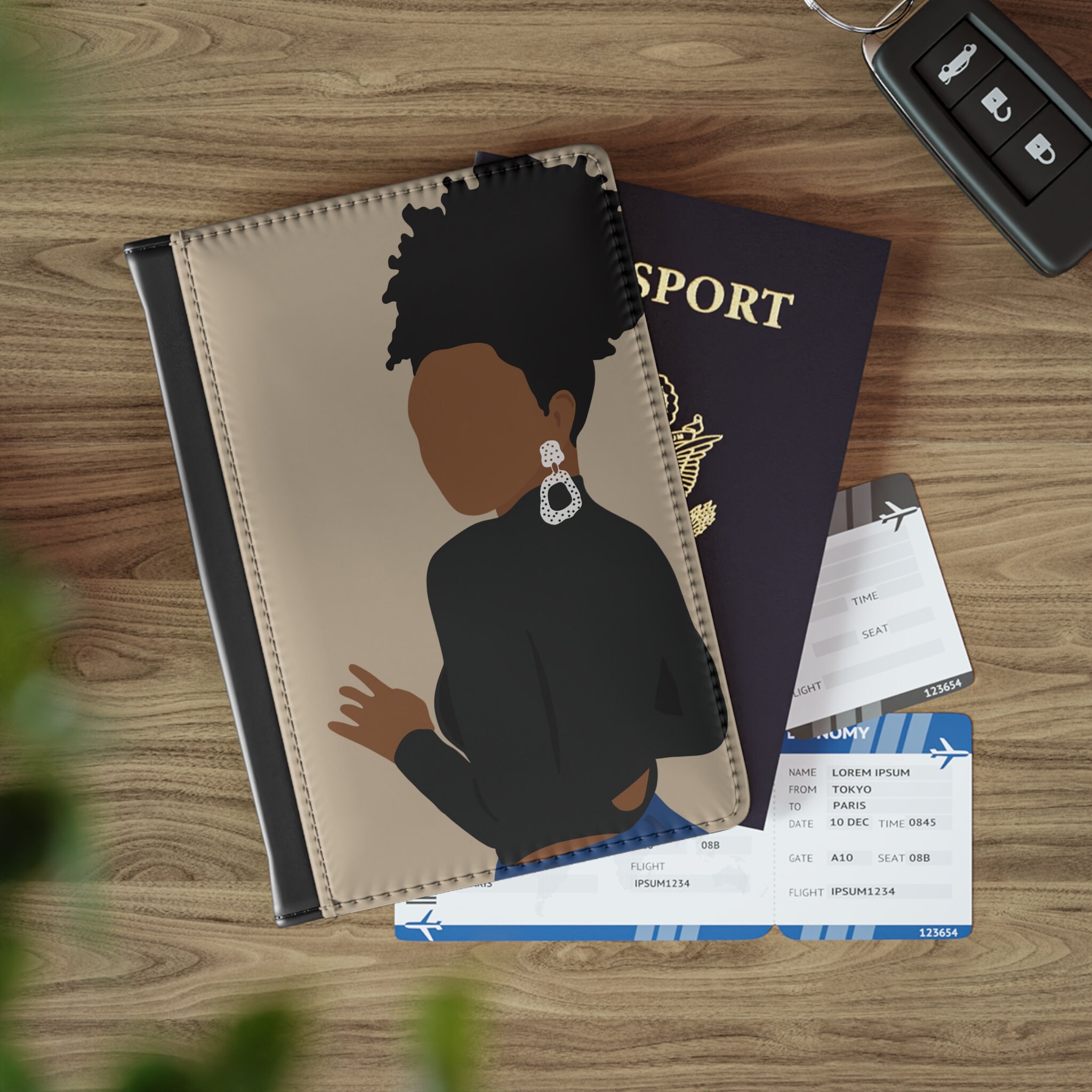  GoldLock Passport Cover Black Panther Passport Case Travel  Cover The Passport Asgard Passport Holder (Wakada passport)