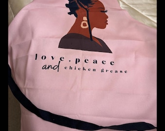 Black Girl Magic Apron, Afrocentric gifts for Black Women Black owned shop Gift for Grandma Black Mama Gifts African American Home Decor