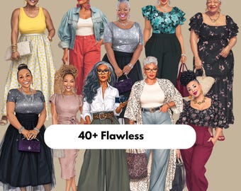 Beautiful Black Girl PNG Transparent African American Clipart of Senior Black Women Mature Clipart Grandma Great Grandma Older Black Woman