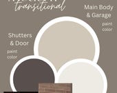 Exterior House Color Palette Design Template Canva Home Beach House Calm Neutrals Coastal Scheme for Natural Inspiration Mood Boards
