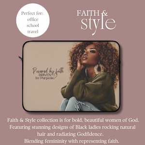 Melanin Laptop Sleeve Black Girl Magic Computer Case Black Girl Graduation Gifts for Her MacBook Afrocentric Office Decor Home and Living
