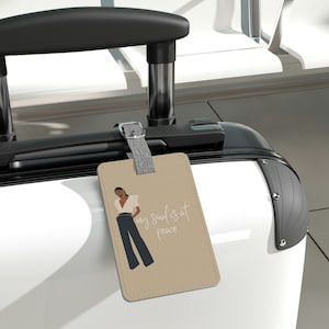 Black Girl Magic Luggage Tag, African American Luggage Tag, Black girl travel accessories, Black woman passport holder and luggage tag