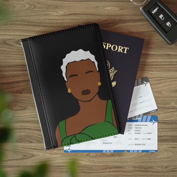 Black Girl Magic Passport Cover, Black Girl Travel Accessory,Passport holder,Black Woman, Retirement Gifts for her, Gift for Aunt