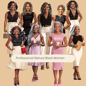 Mooie zwarte meid, transparante Afro-Amerikaanse clipart van senior zwarte vrouwen volwassen clipart professionele zwarte vrouwen oudere vrouw png