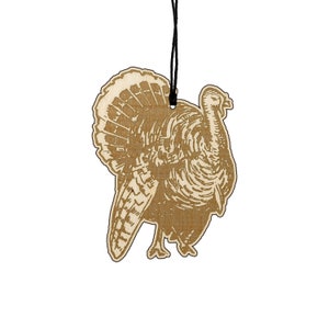 Wild Turkey Ornament Wild Animal Ornament, Christmas Gift, Ornament, Gift, Turkey Ornament, Turkey Gift, Farmer Gift, Wood Turkey image 2