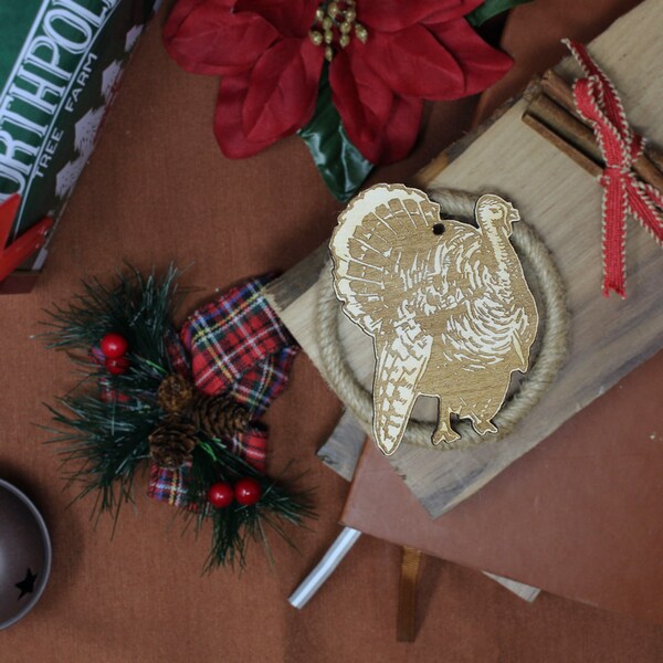 Christmas turkey ornament