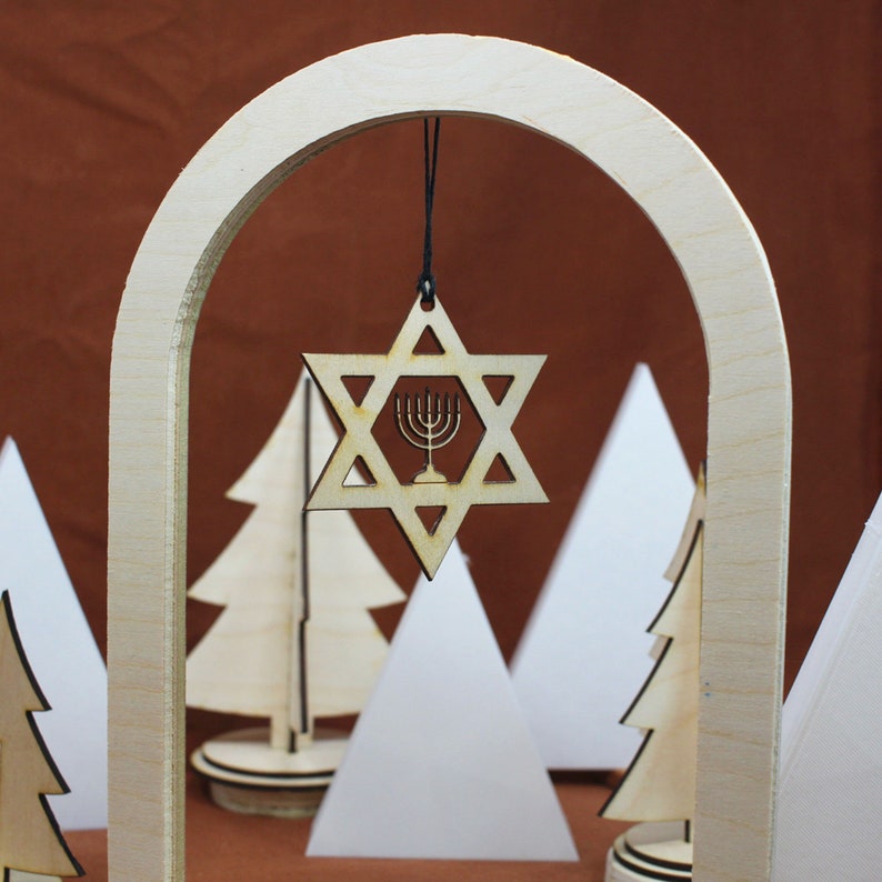 Star of David Ornament Hanukkah Gift, Home Decorations, Party Gifts, Festive Hanukkah, Personalized Hanukkah, Custom Hanukkah image 2