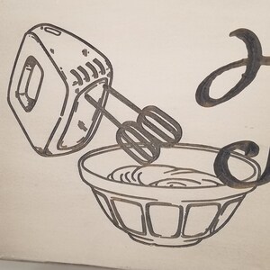 COCINA De hornear cocina decoración chef chef chef mezclador | Etsy