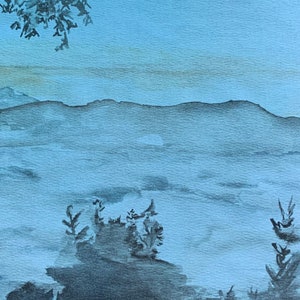 Watercolor Postcards, set of five, greeting cards