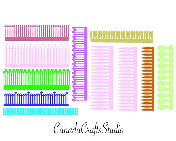 SVG/DXF Fringe for Paper Flower Center. | Etsy Canada