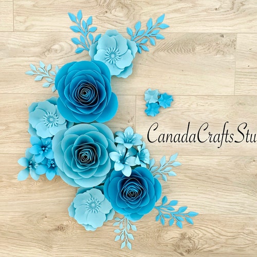 Plantilla de flor de papel Rose Bundle 14 flores de papel - Etsy México Plantilla de flor de papel Rose Bundle 14 flores de papel - Etsy México