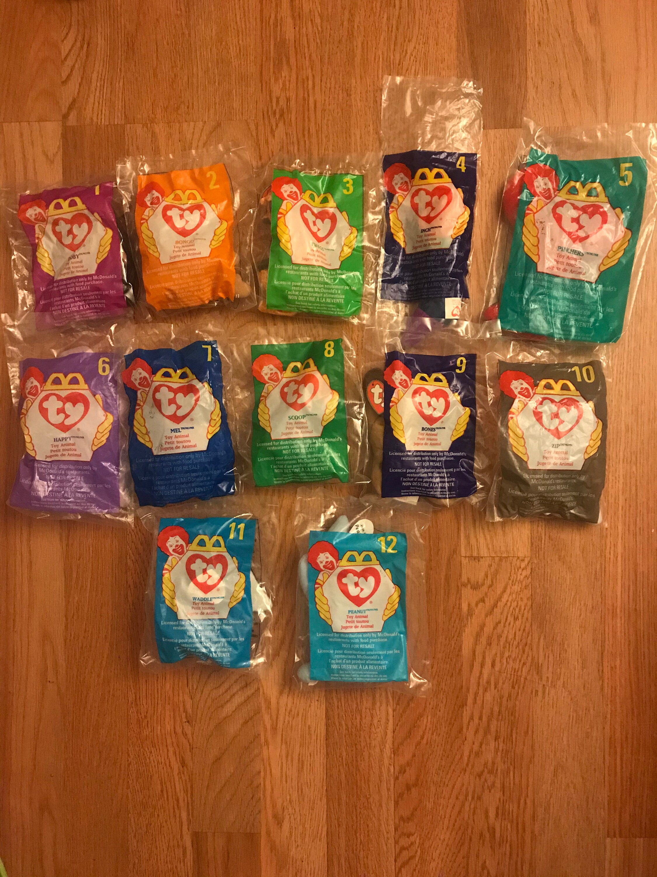 1993 Mcdonalds Beanie Babies Full Set 1-12 - Etsy