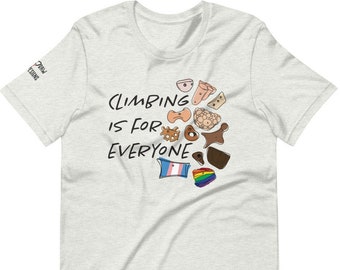 Climbing is for Everyone Rock Climbing T-Shirt | Rock climbing shirt | Bouldering gift | Rock climber