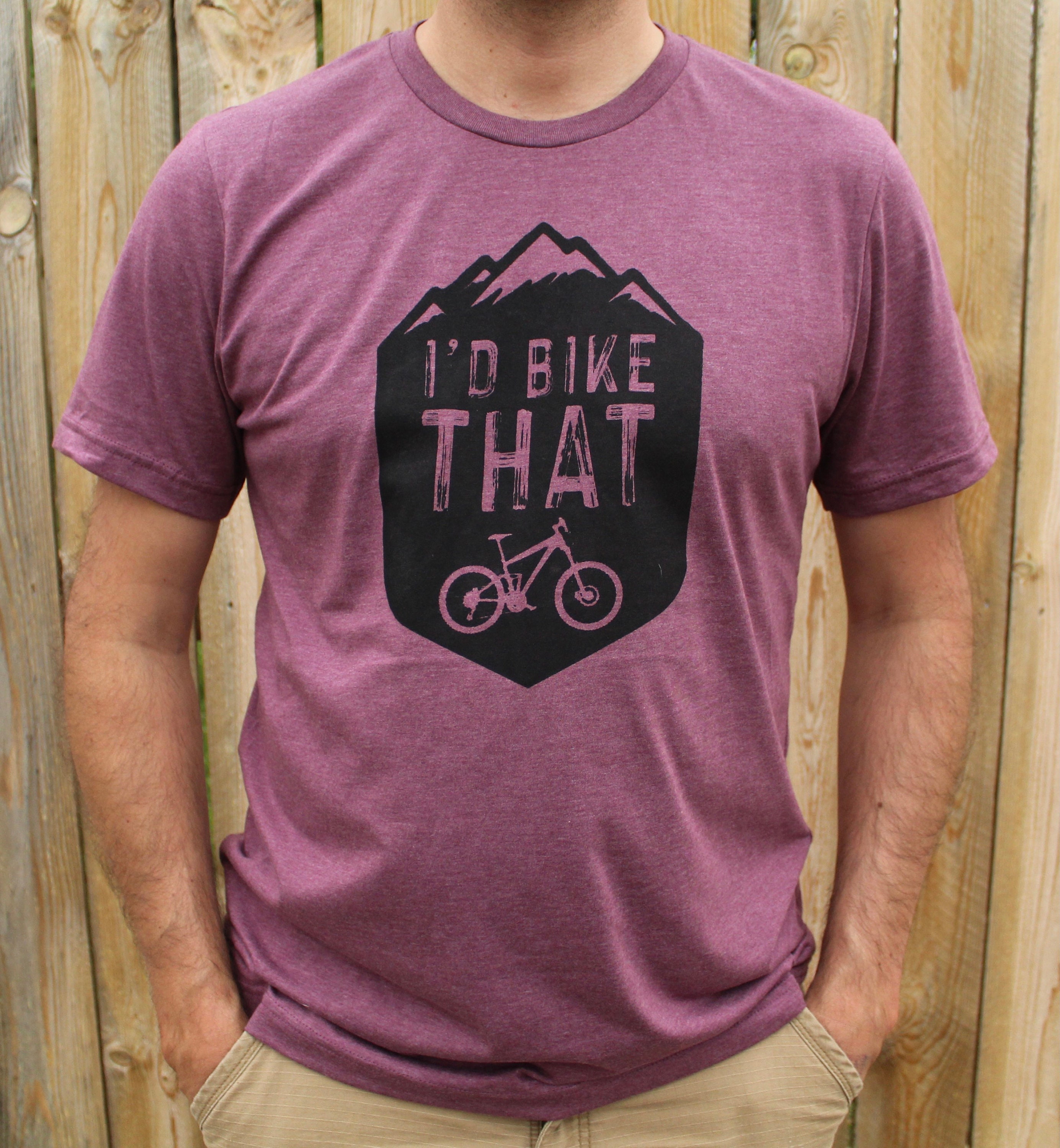 Mountain Biking Shirt Short Sleeve Bike Shirt Mountain Bike I'd Bike That Etsy Australia