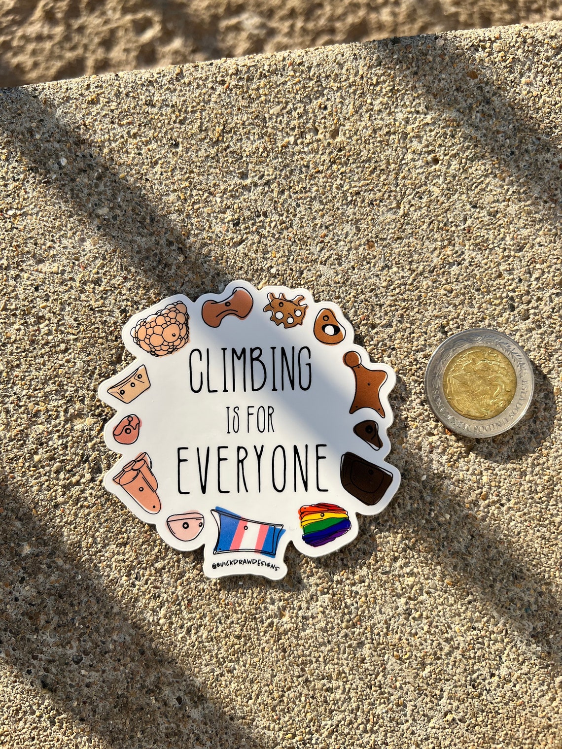 Climbing is for Everyone Sticker Rock Climbing Stickers Beta Spray Rock