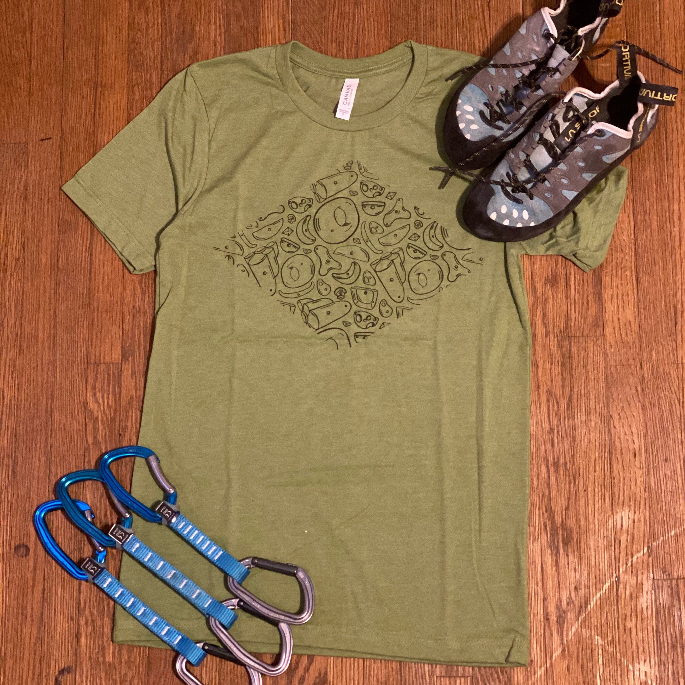 Rock Climbing Holds Diamond Shirt Climbing shirt Rock Etsy