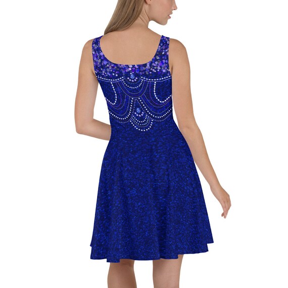 Pop Star Taylor Inspired Blue Concert Outfit, Skater Dress, (not Real Sequins or Jewels, Design is Printed on Fabric) - Etsy Israel Pop Star Taylor Inspired Blue Concert Outfit, Skater Dress, (not Real Sequins or Jewels, Design is Printed on Fabric) - Etsy Israel
