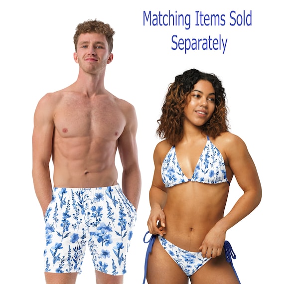 men's swim trunks with matching shirt