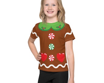 Lebkuchen Mädchen Kostüm für Kleinkinder und kleine Kinder, Weihnachten 2022 Outfit, Keks Geburtstag Party Outfit