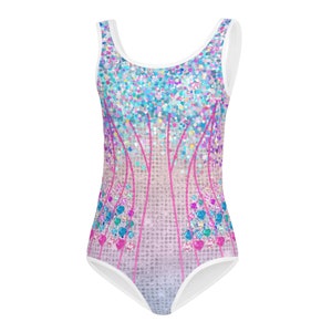 Taylor inspired concert outfit for little kids, Kids Swimsuit, Halloween costume, (not real sequins or jewels, design is printed on)
