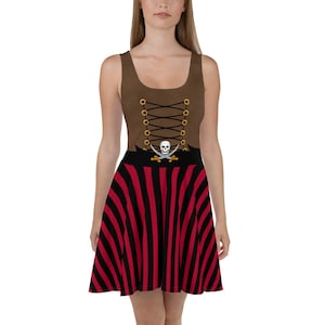 Pirate costume, Halloween costume, Skater Dress