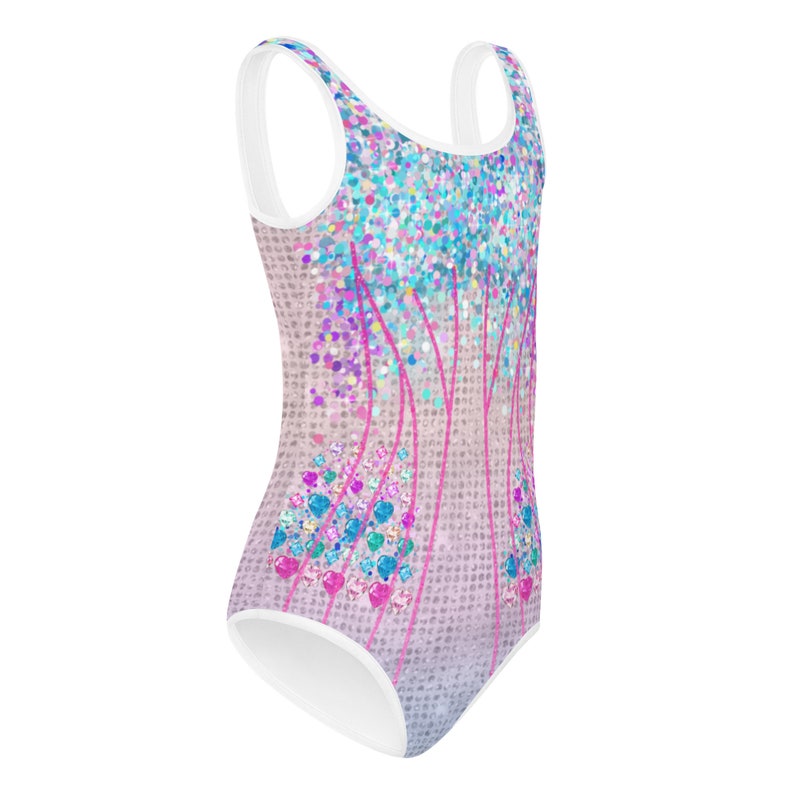 Taylor inspired concert outfit for little kids, Kids Swimsuit, Halloween costume, (not real sequins or jewels, design is printed on)