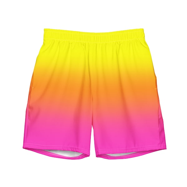 Neon Swim Trunks Etsy